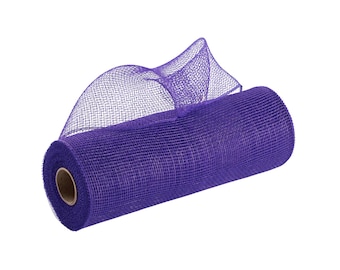 Purple 10" Poly Deco Mesh