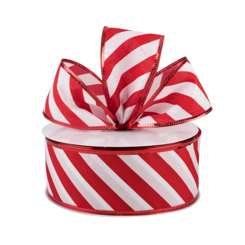 Candy Rbbon Candy Stripe Ribbon - Etsy