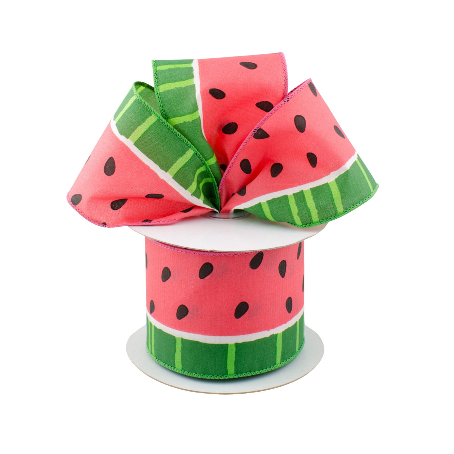 Watermelon Fabric Wired Ribbon Etsy