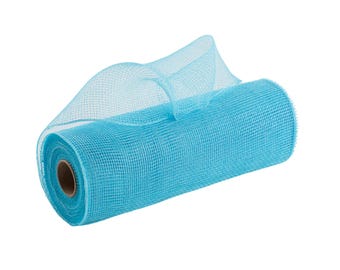 Turquoise Blue 10" Poly Deco Mesh
