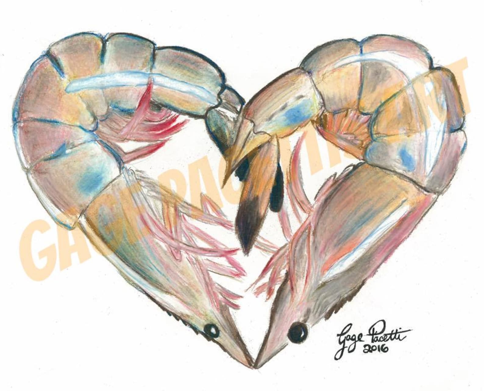 Shrimp Heart Etsy
