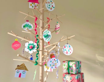 3ft Wood Christmas Trees by ReTreeJoy! Modern, Reusable, Eco-Friendly Wood Holiday Trees are JOYFUL