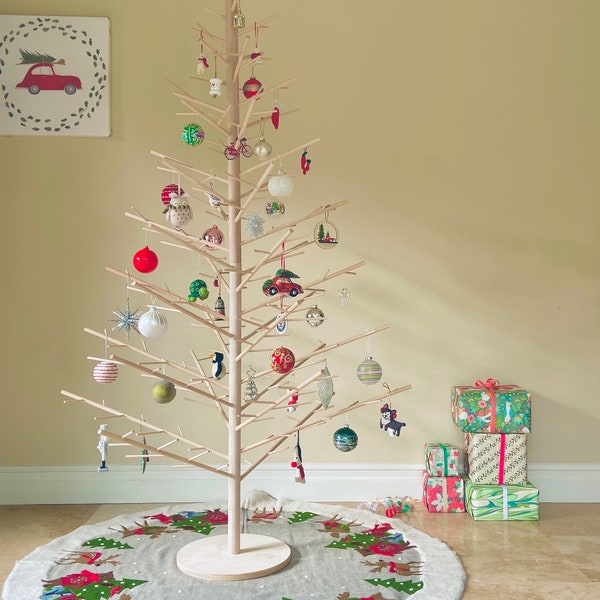 6ft Wood Christmas Trees by ReTreeJoy! Modern, Reusable, Eco-Friendly Wood Holiday Trees are JOYFUL