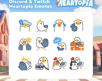 Heartopia Seagul 2 Twitch & Discord Emotes