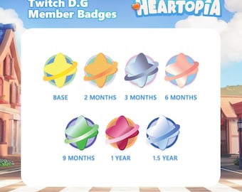 Heartopia D.G Member Twitch Badges