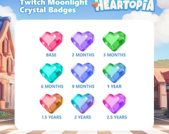 Heartopia Moonlight Crystal Twitch Badges