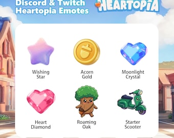 Heartopia Twitch & Discord Emotes