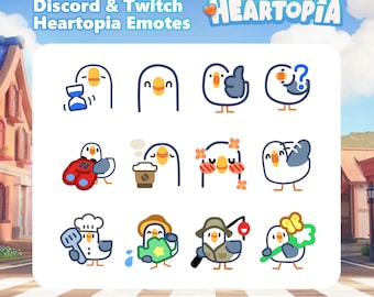 Heartopia Seagul Twitch & Discord Emotes