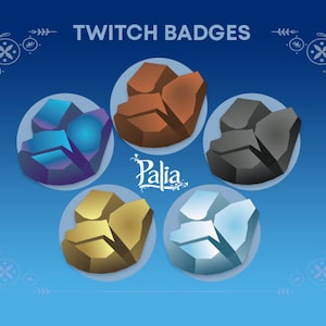 Palia 5 Ore Pebble Twitch Sub Badges