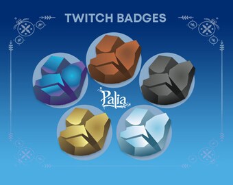 Palia 5 Ore Pebble Twitch Sub Badges