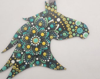 Horse Dot Art Ornament