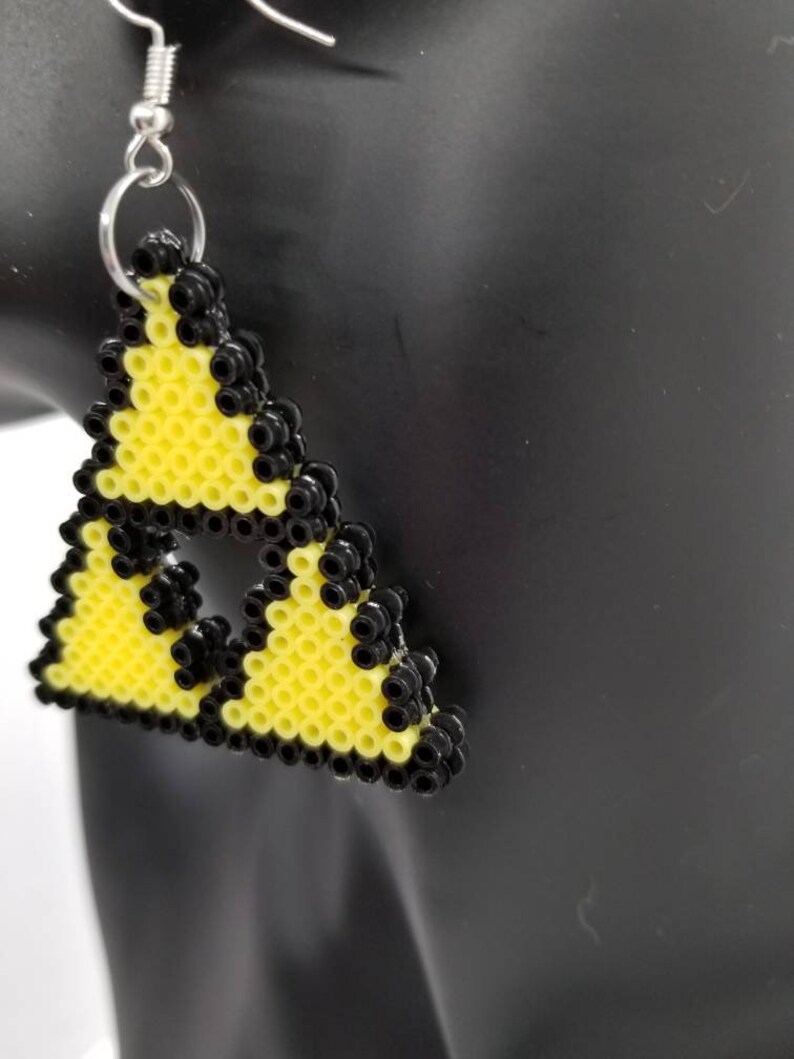 Zelda Earrings Perler Beads Hema Beads Gamer Girl Jewelry Etsy