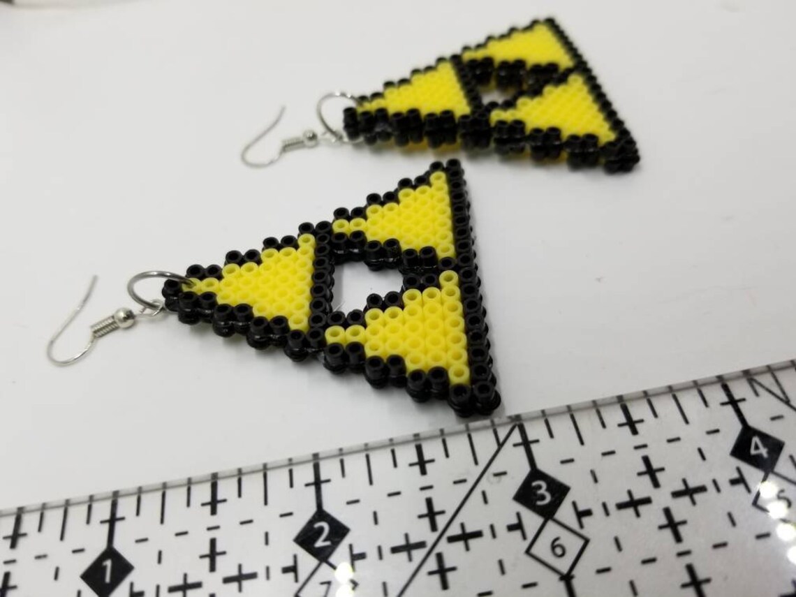 Zelda Earrings Perler Beads Hema Beads Gamer Girl Jewelry Etsy
