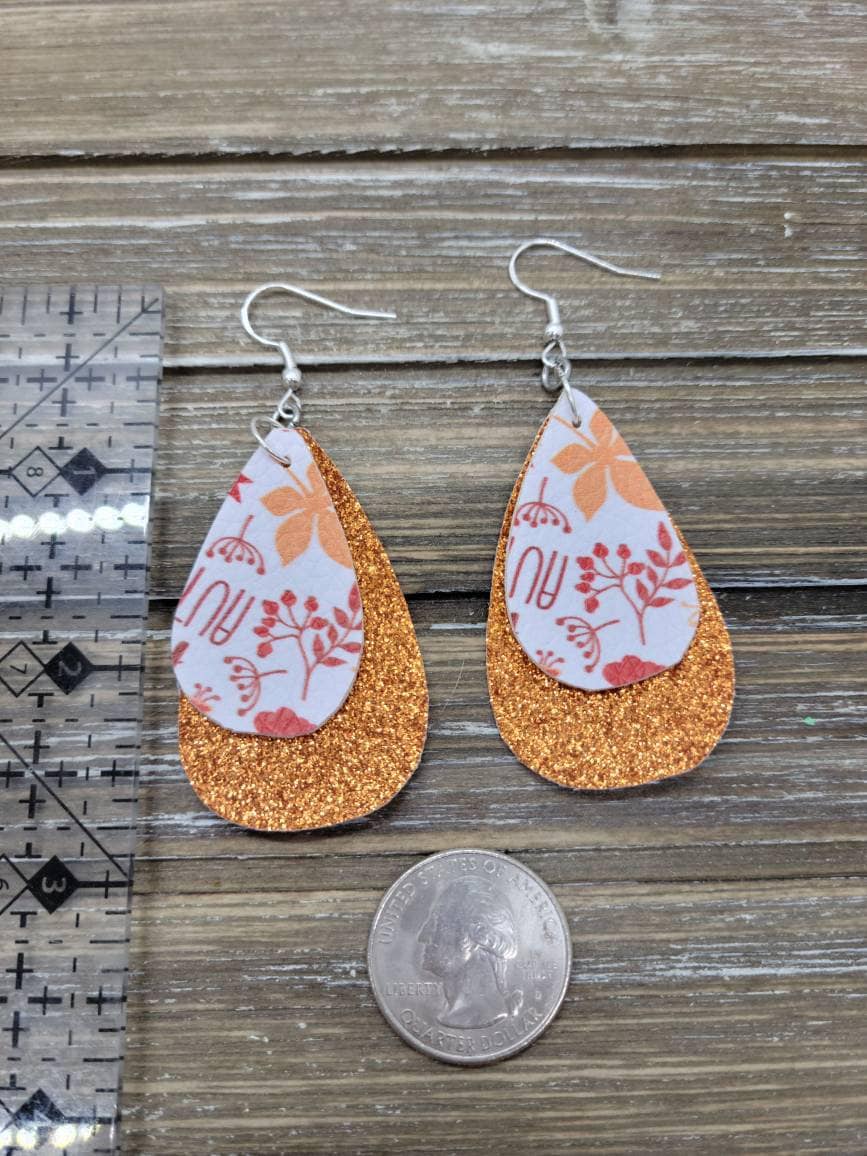 Autumn Earrings Fall Earrings Faux Leather Earrings. Etsy UK