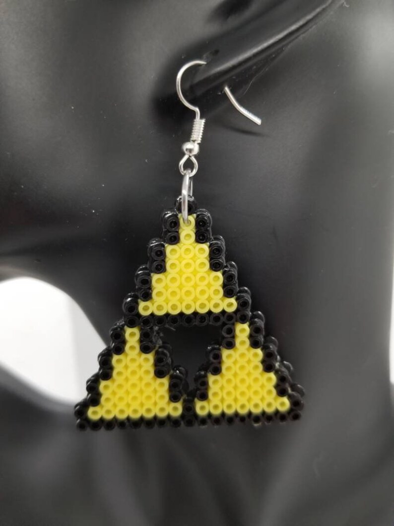 Zelda Earrings Perler Beads Hema Beads Gamer Girl Jewelry Etsy