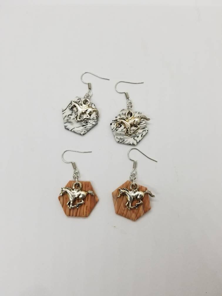 Polymer Clay Animal Earrings - Etsy Polymer Clay Animal Earrings - Etsy