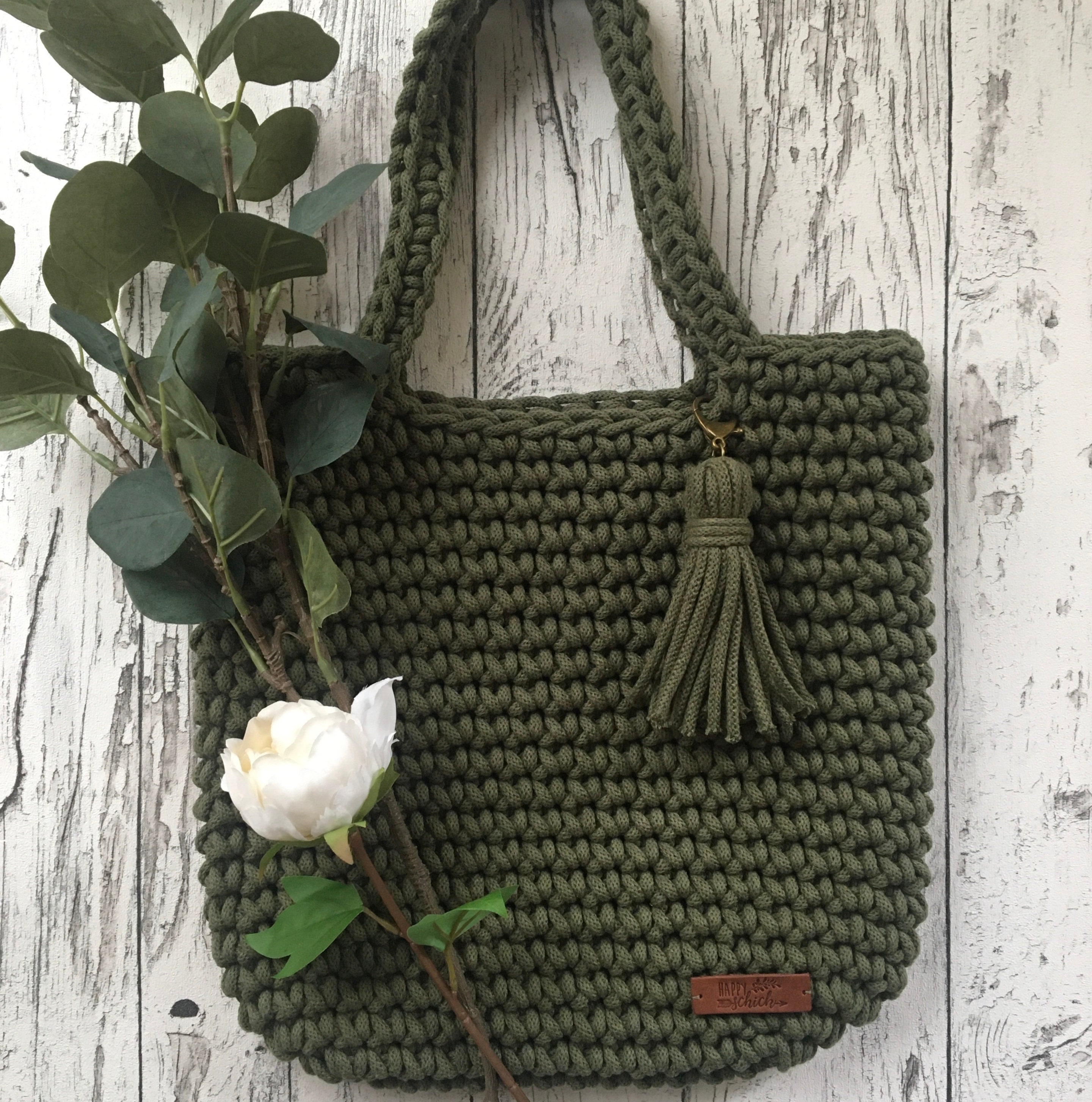 Handmade Tote Handbag Crochet Shopper Bag Crochet Handbag - Etsy UK