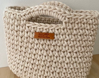 Regalo per la festa della mamma, piccola borsa all'uncinetto, pochette estiva chic, pochette all'uncinetto, borsa all'uncinetto, pochette naturale dorata, accessorio estivo