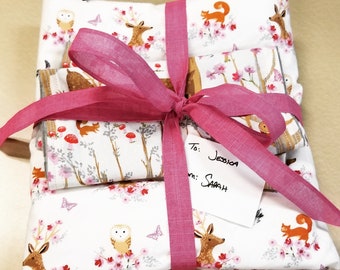 Custom Baby Blanket & Burp Cloths Gift Set - Made to Order
