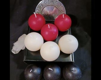 Spherical Ritual Candles - Satanic Witchcraft Occult & Magic