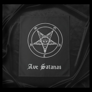 Ave Satanas Ritual Tapestry Satanic Witchcraft