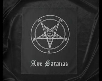 Ave Satanas Ritual Tapestry Satanic Witchcraft