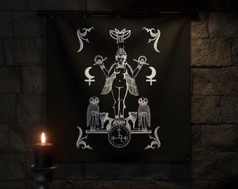 Lilith Altar Cloth for Satanic Witchcraft & Rituals