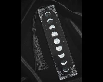 Moon Phase Acrylic Bookmark -Occult and Witchcraft Acessories
