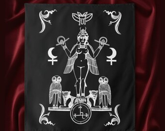 Lilith Ritual Tapestry Satanic Witchcraft