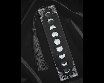 Moon Phase Acrylic Bookmark Occult & Goth Alt