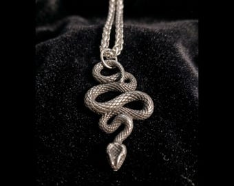 Eve's Temptation Serpent Pendant - Satanic Witchcraft Occult & Magic Necklace