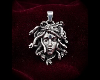 Wicked Medusa Pendant - Satanic Occult Alt Jewelry