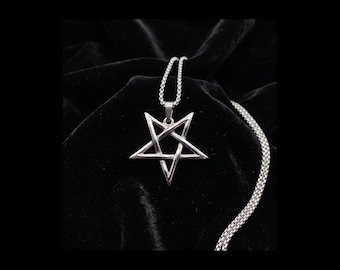 Steel Infinity Pentagram Pendant