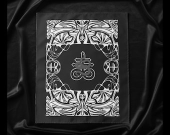 Serpentis Satanic Ritual Tapestry Satanic Witchcraft