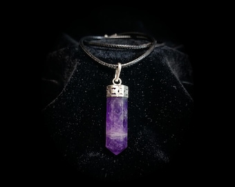 Amethyst Faceted Pendant - Satanic Witchcraft Occult & Magic