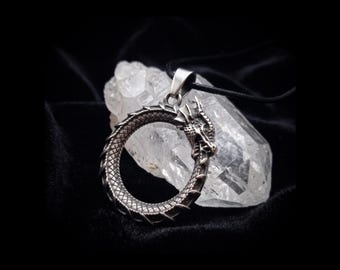 Ouroboros Dragon Pendant - Satanic Witchcraft Occult & Magic Necklace