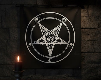 White Satan Altar Cloth for Ritual & Satanic Witchcraft