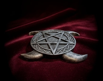 Triple Moon Pentagram Incense Burner