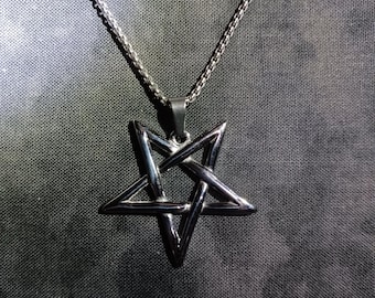 Steel Infinity Pentagram Pendant