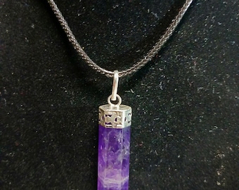 Amethyst Faceted Pendant