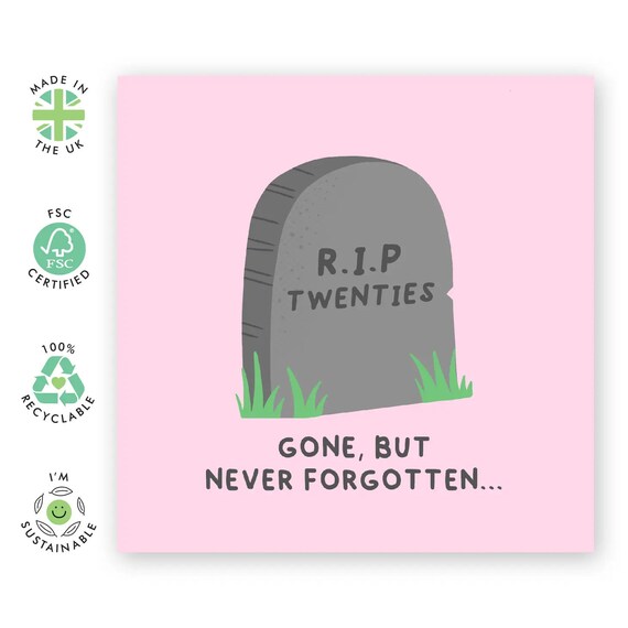 Funny Rest in Peace 30th 30 Year Old 30s Birthday Card: RIP - Etsy