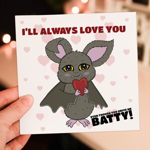 Tarjeta de San Valentín divertida y personalizada "Me vuelves loco" para novio, esposo, esposa, novia, pareja (tamaño A6/A5/A4/cuadrado 6x6")