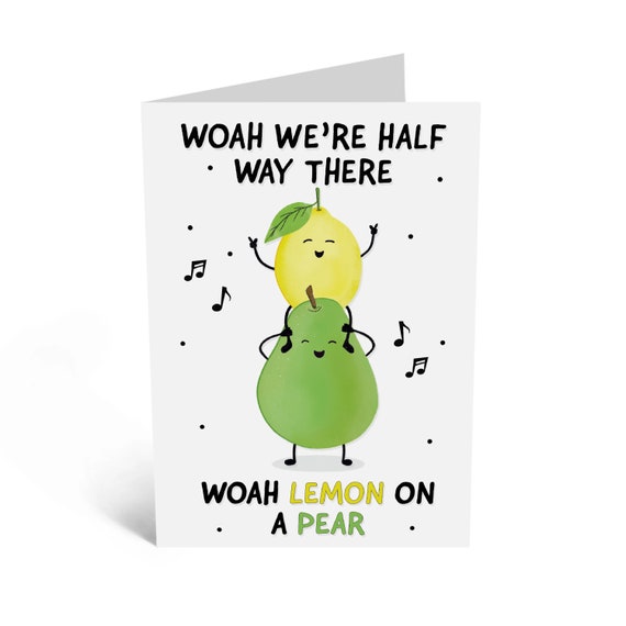 Funny Livin' on a Prayer Song Lyrics Birthday Card: Whoa - Etsy