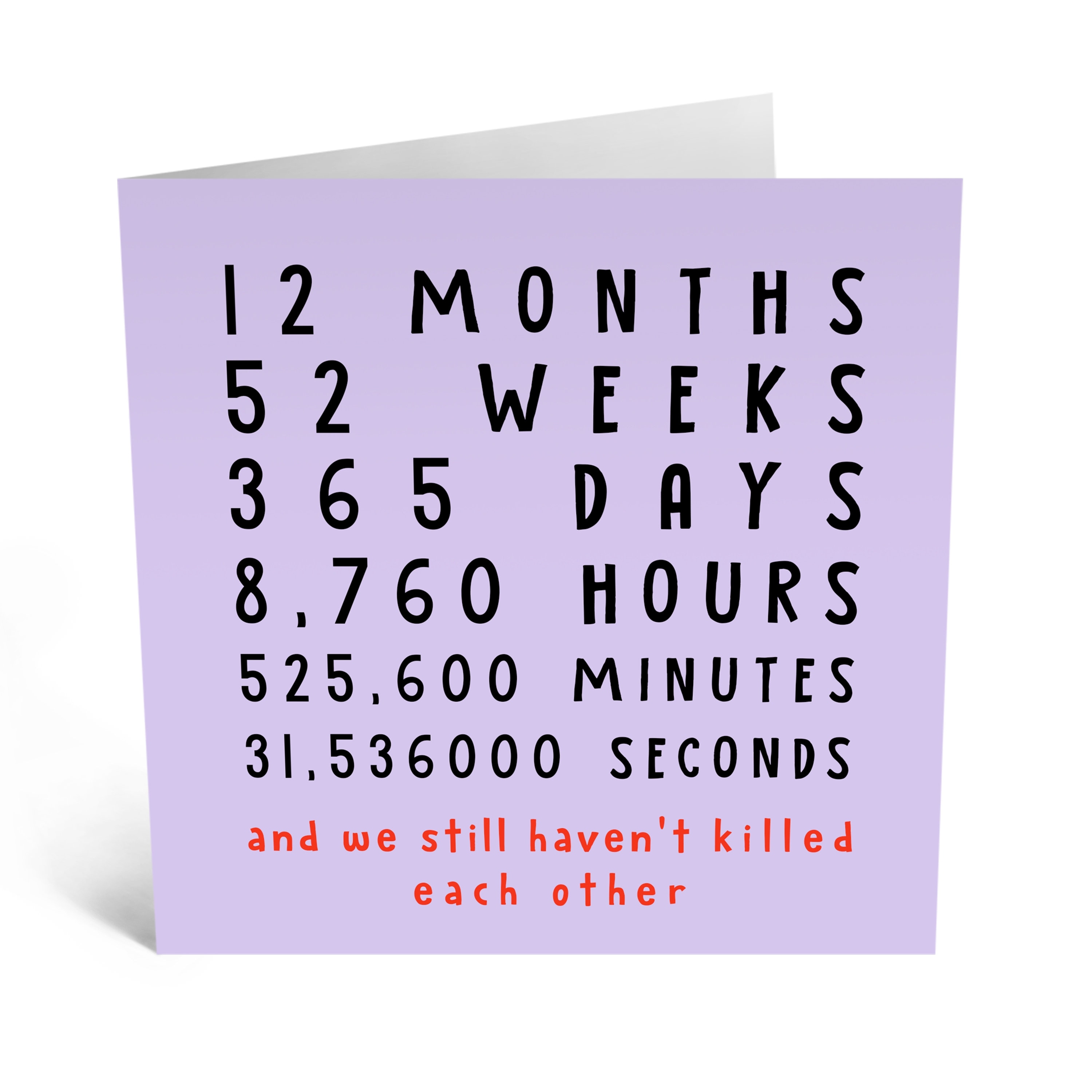 Funny 1 Year 12 Months 52 Weeks 365 Days 8760 Hours Etsy Uk