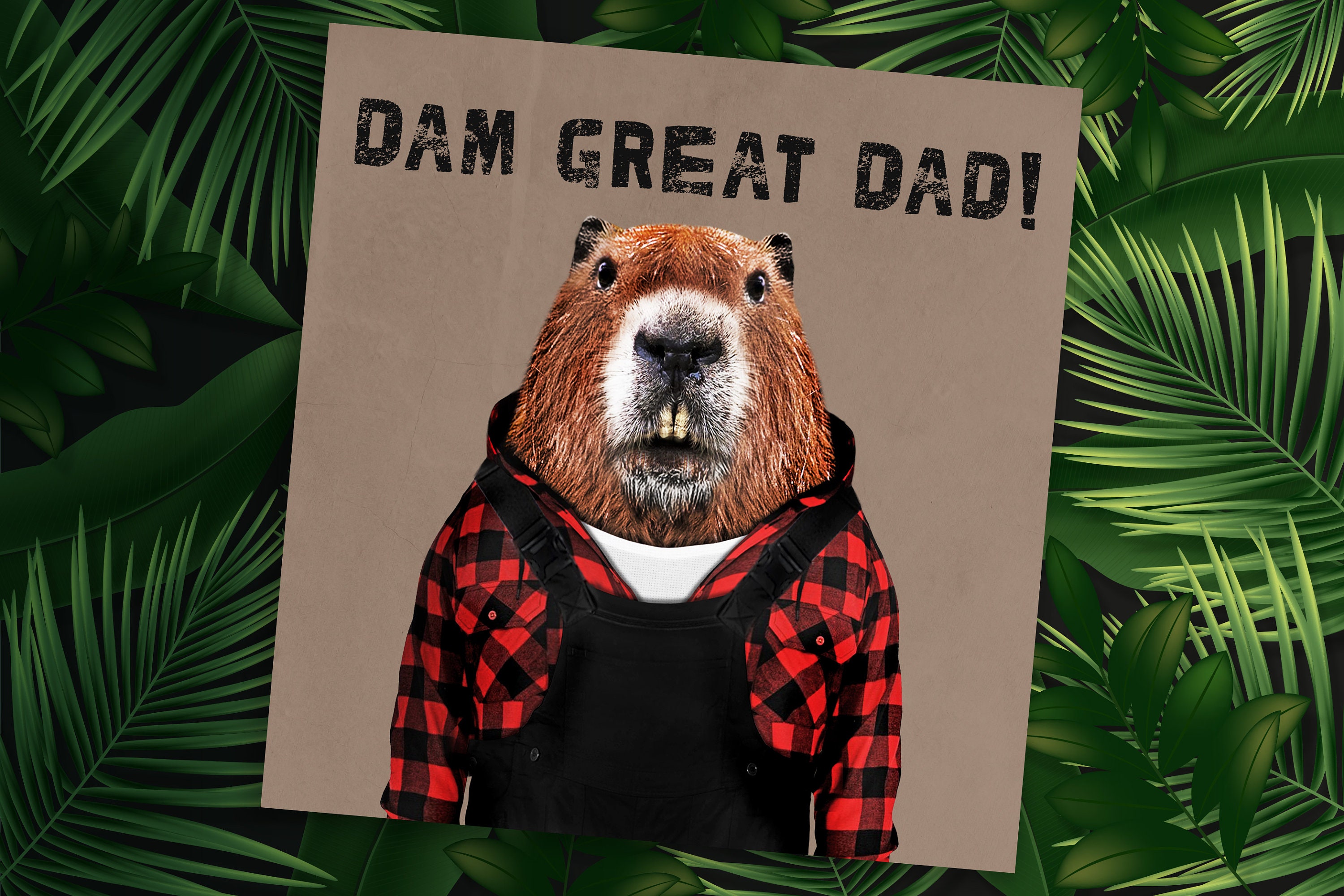 Beaver Father’s Day card: Dam Great Dad! - Animalyser