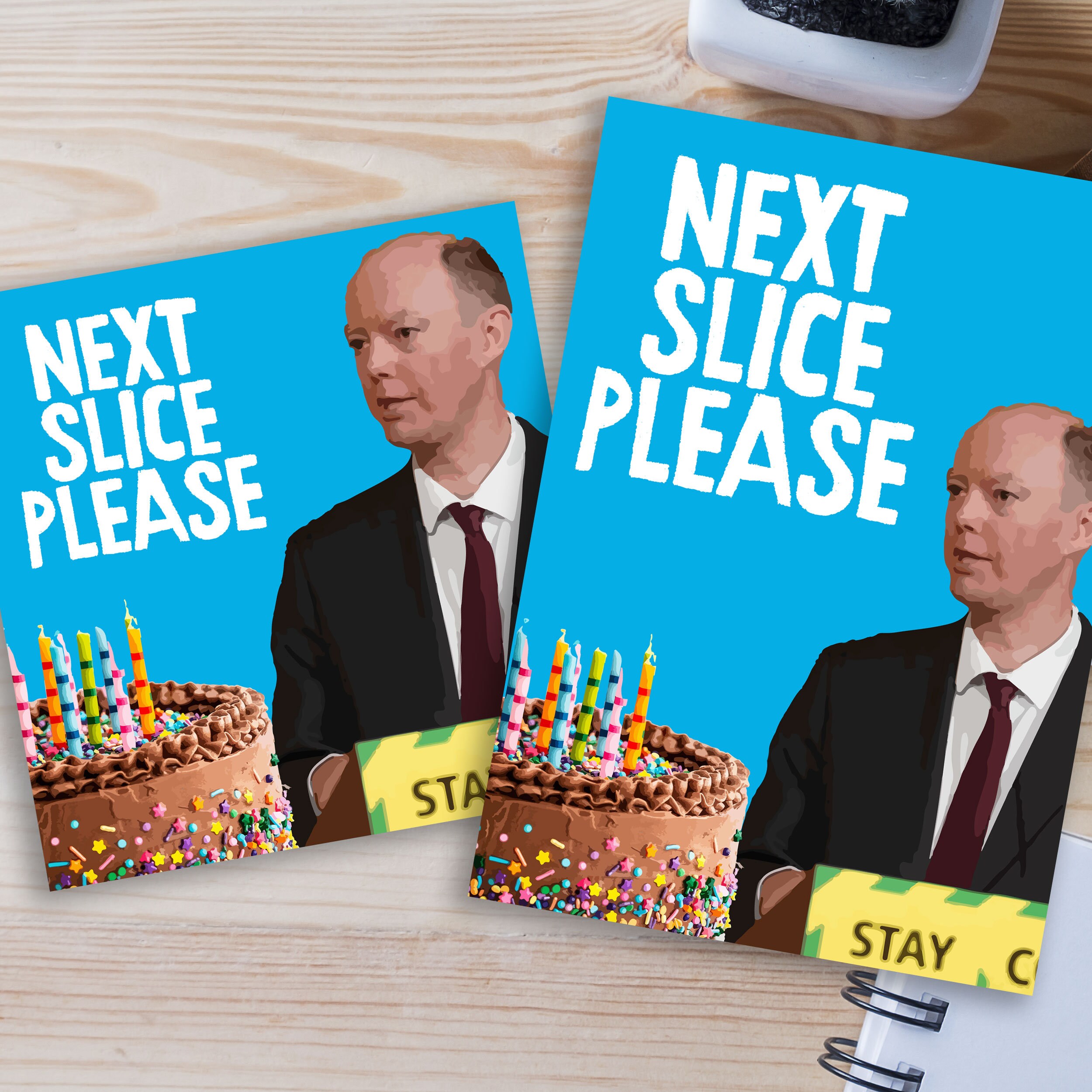 Lockdown, coronavirus, Covid birthday card: Chris Whitty - next slice…