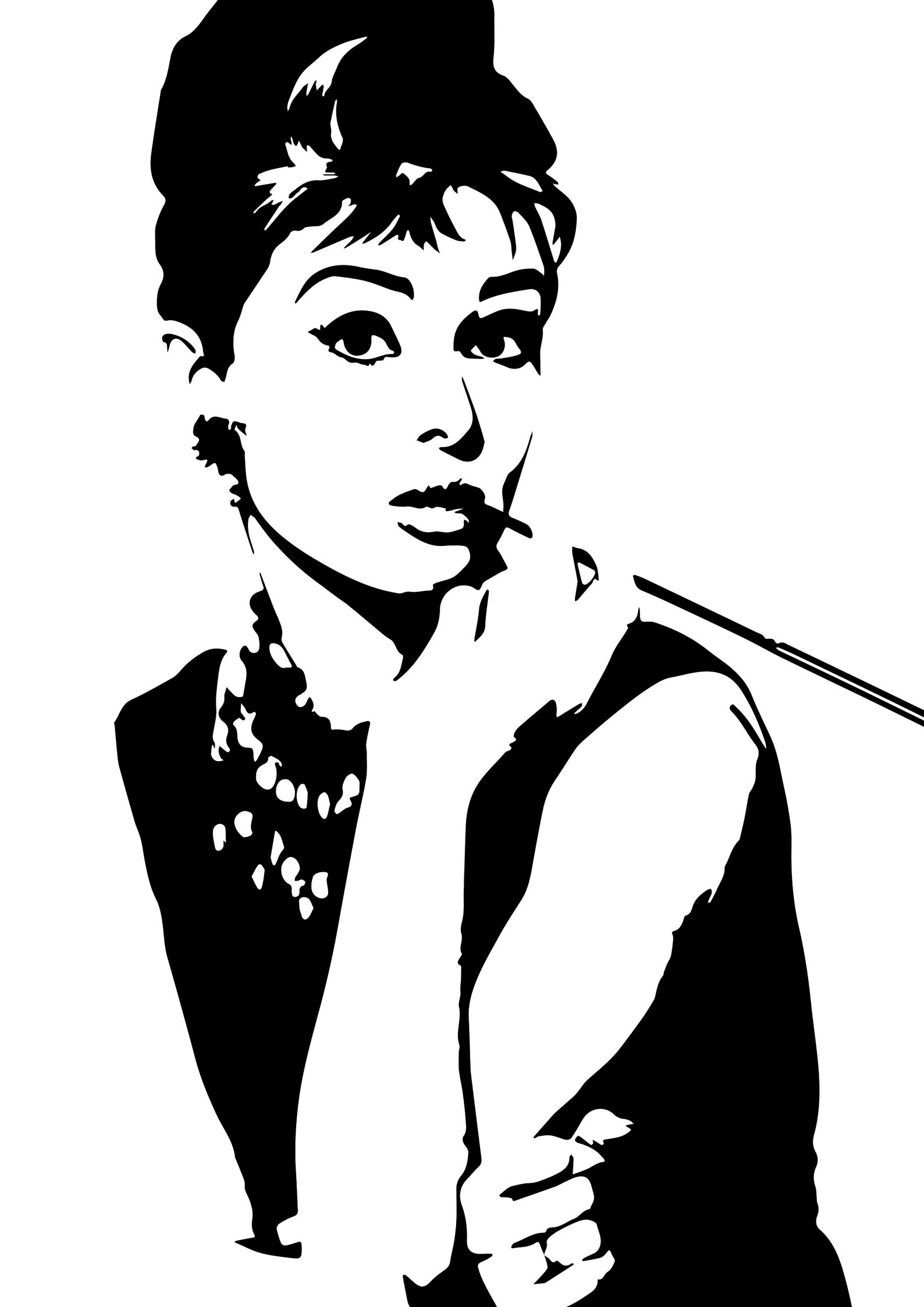 Audrey Hepburn silhouette | Etsy