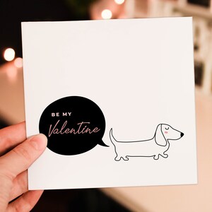 Carte de Saint-Valentin Soyez mon chien pour la Saint-Valentin pour amoureux des chiens, propriétaire de chien, mari, femme, petit ami, petite amie, partenaire (taille A6/A5/A4/carré 6 x 6 pouces)