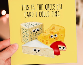 This is the cheesiest card I could find funny cheese anniversary, Valentine's Day card for wife, husband, girlfriend, boyfriend, partner