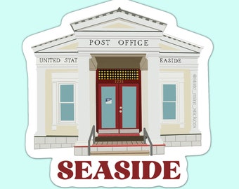 Seaside Florida Post Office Sticker | Seaside Sticker \ Seaside Florida \ Seaside Decal \ Custom Sticker